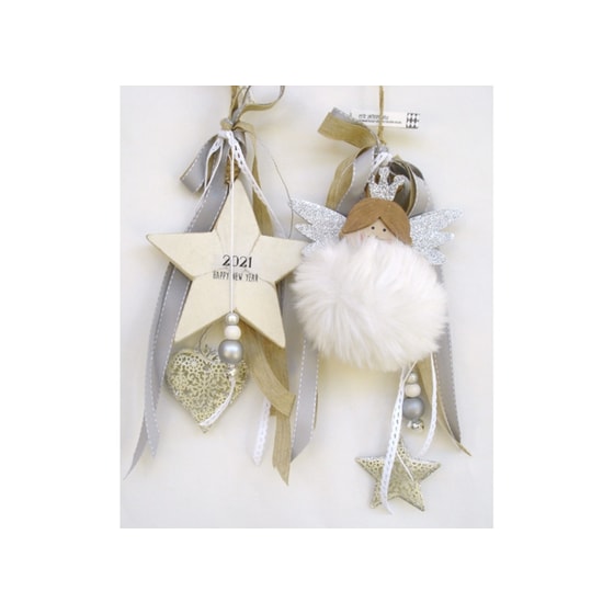 Γούρι Γιρλάντα Ξύλινο image 0