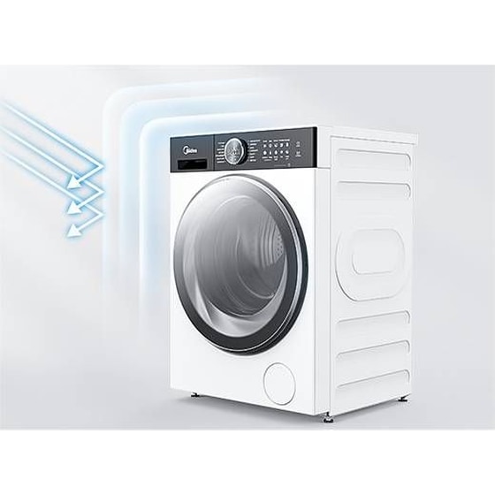 MIDEA MF210W100BA30/W-GR 10 kg 1.400 Στροφές Λευκό Πλυντήριο Ρούχων image 4
