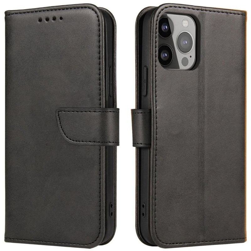 HURTEL Θήκη Apple iPhone 14 Plus - Hurtel Magnet Elegant Case Cover Flap And Stand - Μαύρο