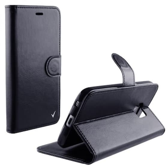 Θήκη Alcatel Pop 4 - Volte-Tel Leather TPU Book Cover - Stand Black image 0