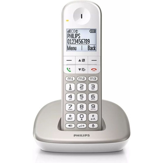 Ασύρματο Τηλέφωνο PHILIPS XL4901S/GRS Άσπρo image 2