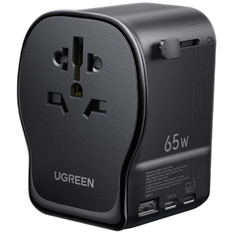 Ugreen 55001 mobile device charger Universal Black, Grey AC Fast charging Indoor