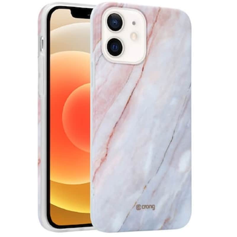 CRONG Θήκη Apple iPhone 12 Mini - Crong Marble - Pink