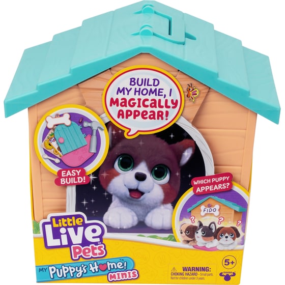 Little Live Pets My Puppy’s Home Mini Playset: Σπιτάκι με Κουταβάκι Έκπληξη - Τυχαία Επιλογή Σχεδίου image 1
