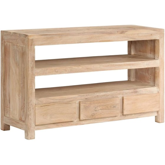 Έπιπλο Τηλεόρασης VidaXL από Ξύλο 90x30x55cm - Καφέ/Μπεζ image 7