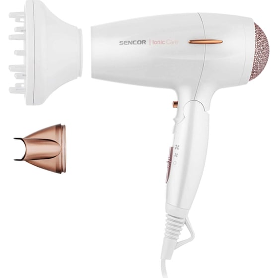 Σεσουάρ Μαλλιών Ταξιδίου 2000w Sencor Shd 7200gd Λευκό/ Χρυσό image 0
