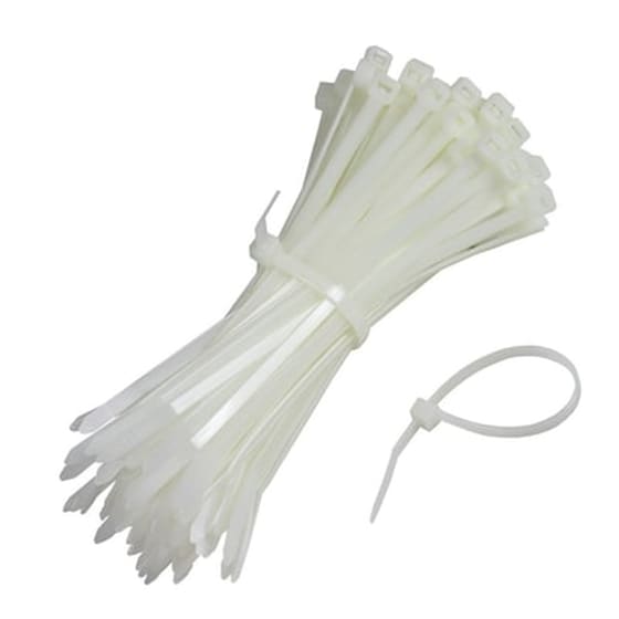 Δεματικά Καλωδίων (cable Ties) 3,6*150mm 100 Τεμάχια Λευκά 2015w Oem image 0