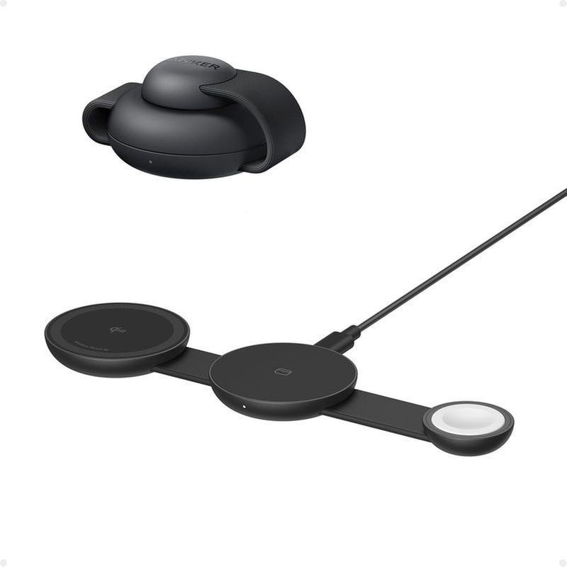 Ασύρματος Φορτιστής ANKER MagGo UFO 3 in 1 Charger Foldable 15W - Black