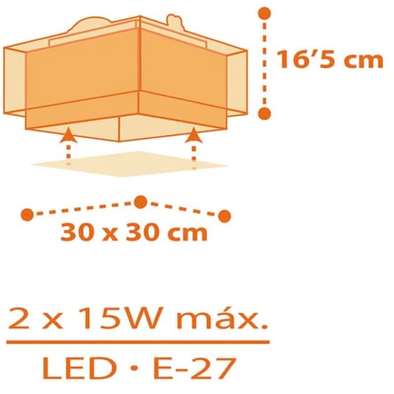 Παιδικό Φωτιστικό Οροφής Ango Dinos Πλαφονιέρα 73456 image 6