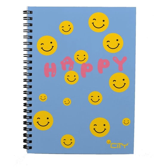 Τετράδιο Σπιράλ City Happies A4 3 Θεμάτων (1 Τεμάχιο) image 1