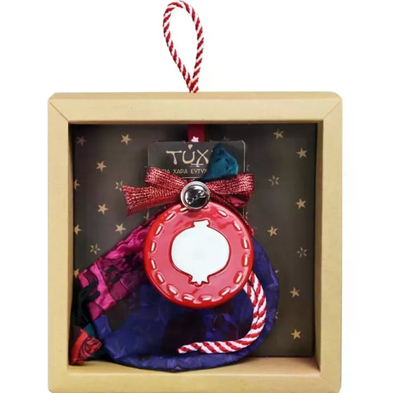 Γούρι Synchronia&nbsp;Κεραμικό&nbsp;Mini&nbsp;Ρόδι&nbsp;Στρόγγυλο 18cm image 1