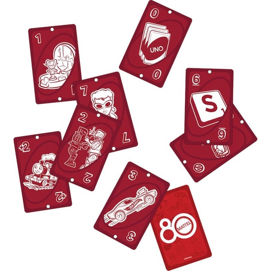 UNO Mattel 80th Anniversary Ruby Red Επιτραπέζιο (Mattel) image 3