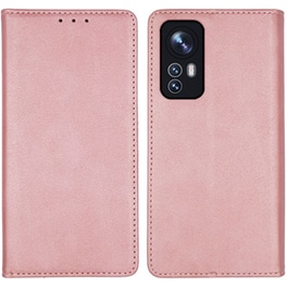 Θήκη Xiaomi Xiaomi 12/Xiaomi 12X 5G - Sonique Βιβλίο Vintage Magnet - Ροζ Χρυσό
