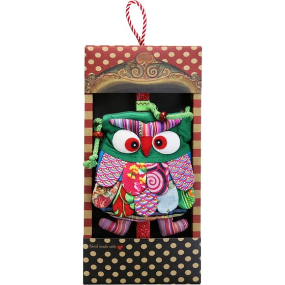 Λαμπάδα Synchronia Τσαντάκι&nbsp;Κουκουβάγια&nbsp;Πράσινη image 0