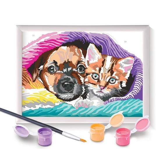 As Company Σετ Ζωγραφικής Paint & Frame Ζωγραφίζω Με Αριθμούς Sweet Friendship image 1