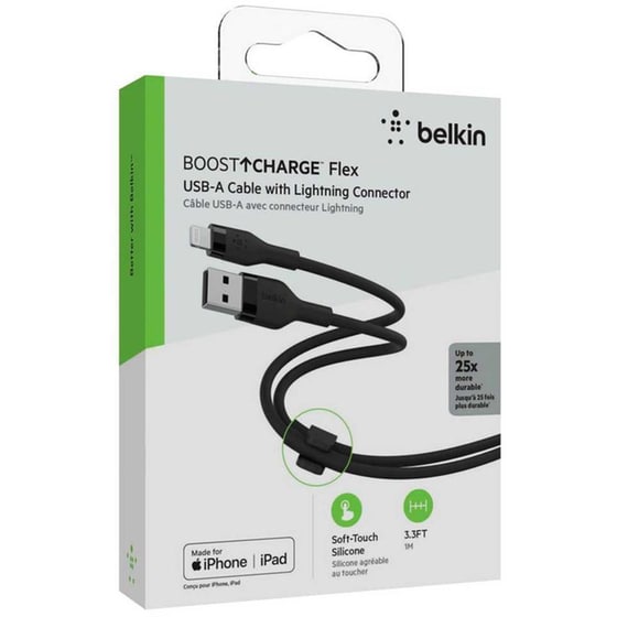 Καλώδιο Φόρτισης Belkin Lightning to USB 2m - Black image 2