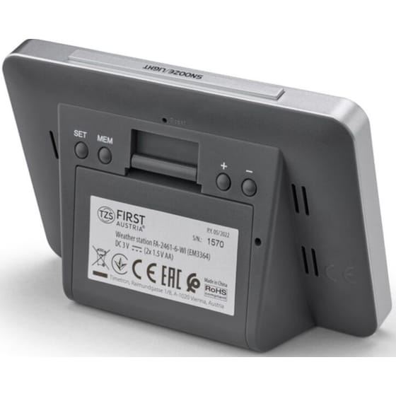 Μετεωρολογικός Σταθμός First Austria FA-2461-6 Με Ασύρματο Εξωτερικό Αισθητήρα - Λευκό image 3