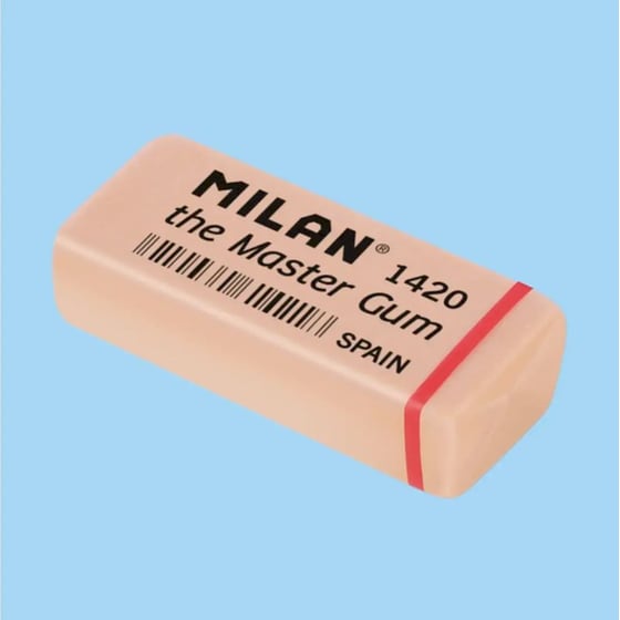 Μολύβια Κάρβουνου Milan με γόμα (3 Τεμάχια) image 3
