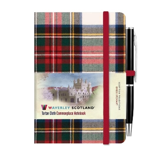 Waverley Commonplace Notebooks:Dress Stewart Tartan Mini Notebook with Pen (10.5 x 7cm) image 0
