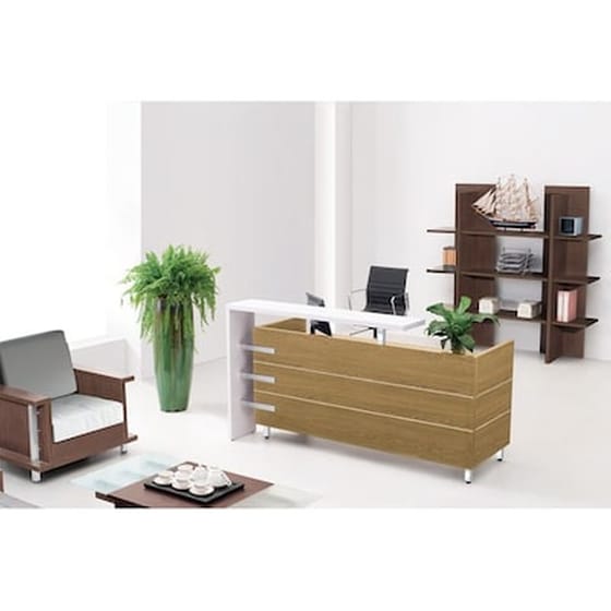 Γραφείο Υποδοχής 24Mall Project C55996 από Μελαμίνη 180x75cm - Sonoma/Λευκό image 0