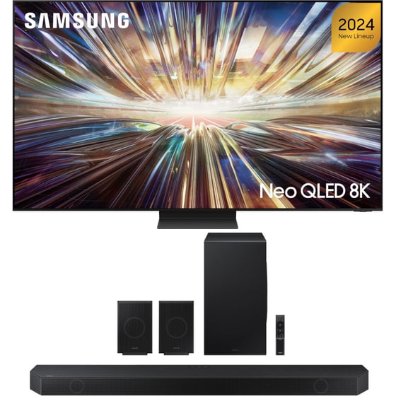 Samsung Neo QLED 75" 8K Mini LED Smart Τηλεόραση 75QN800D + Samsung HW-Q990D/EN Soundbar 656W 11.1.4 - Μαύρο image 0
