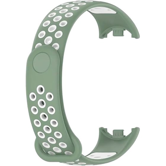 Λουράκι Sonique Sport για Xiaomi Smart Band 8 - Πράσινο Ανοιχτό / Λευκό image 0