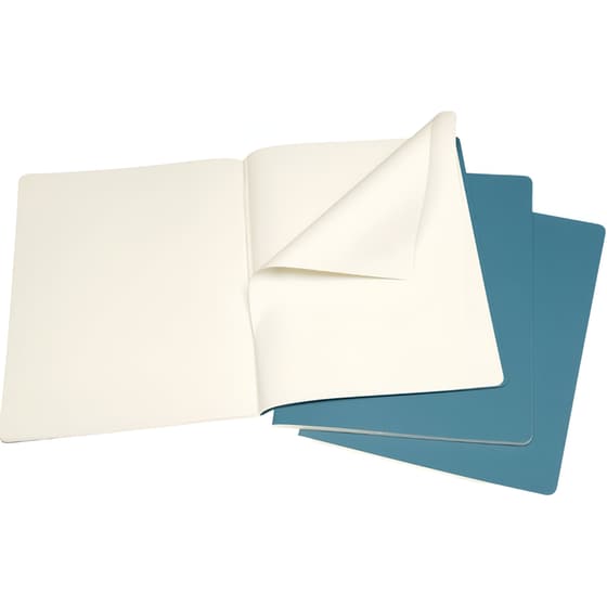 Σημειωματάριο Moleskine Cahier Plain XL Μπλε (3 Τεμάχια) image 1