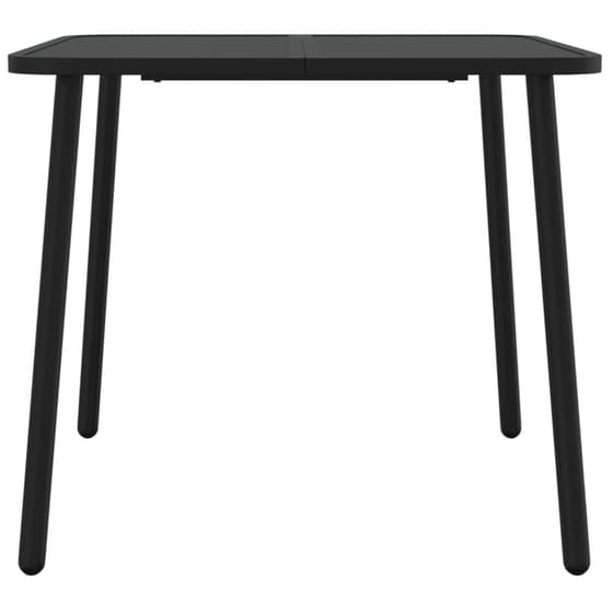 Τραπέζι Εξωτερικού Χώρου VidaXL από Ατσάλι 80x80x71 cm - Ανθρακί image 2