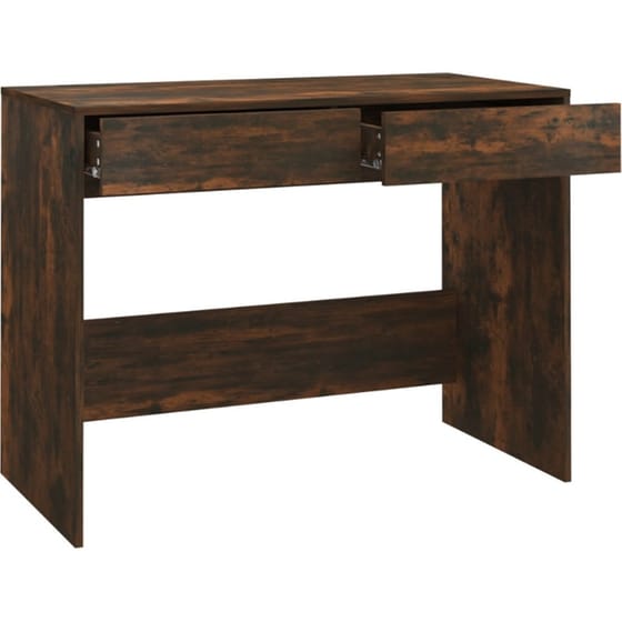 Γραφείο VidaXL από Μοριοσανίδα 101x50x76,5 cm - Καπνιστή Δρυς image 5