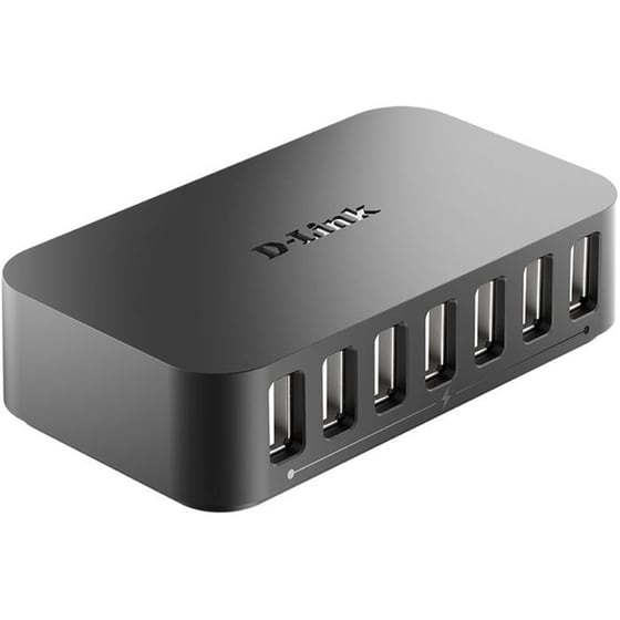D-Link DUB-H7 USB Hub 7 σε 1 USB-A - Μαύρο image 1