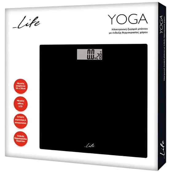 Ζυγαριά Σώματος Life Yoga Μαύρο image 3