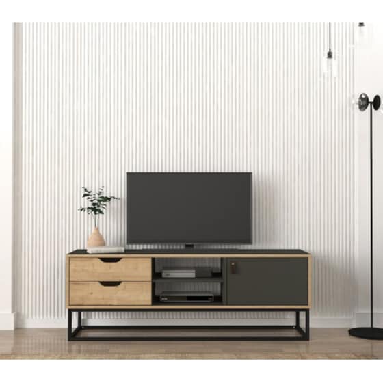 Έπιπλο Τηλεόρασης 24Mall Barbara  από Μοριοσανίδα 150x35x53.2 cm - Πολύχρωμο image 1