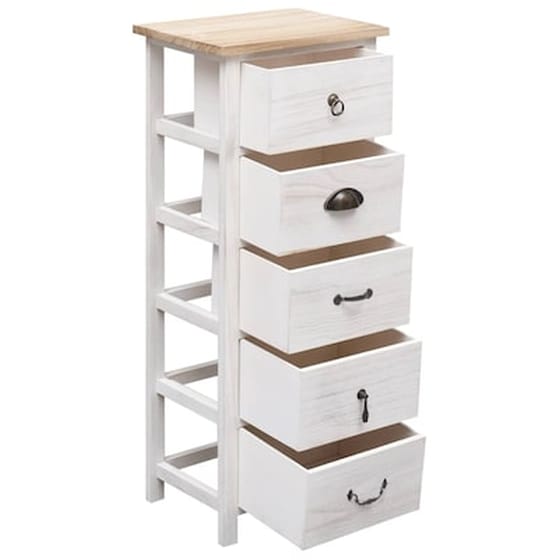 Vidaxl Συρταριέρα 35 X 25 X 87 Εκ. Από Ξύλο Παυλώνιας image 4