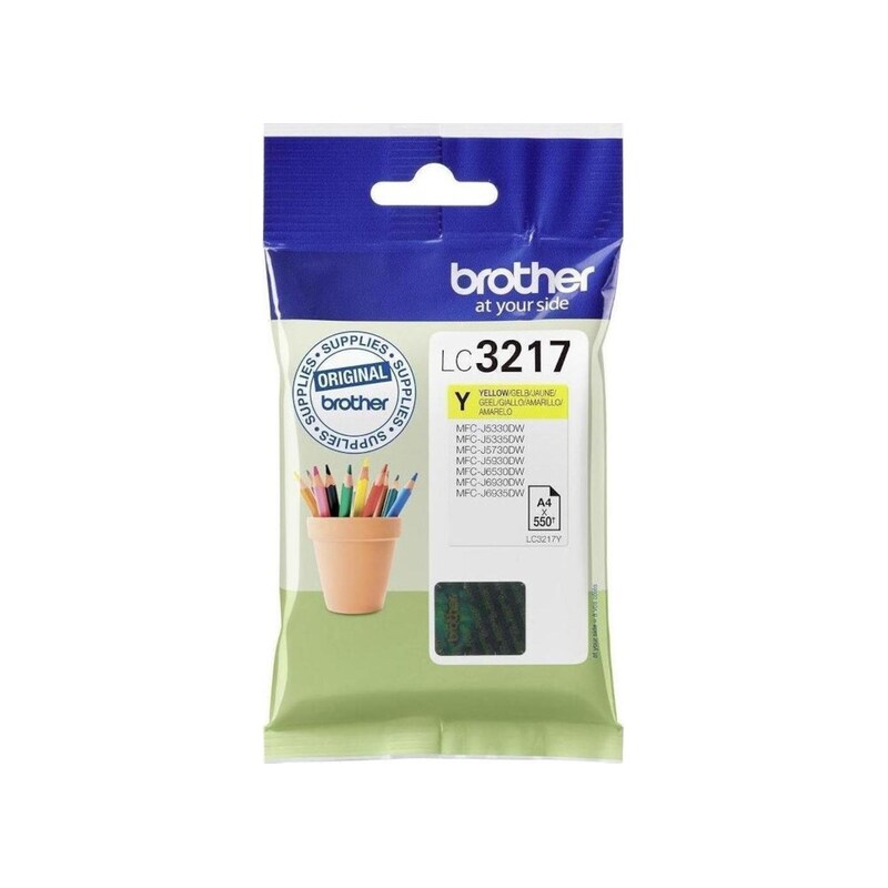 Μελάνι Brother LC-3217Y Yellow 550 Σελίδες
