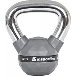 Kettlebell Κλασσικό 4 kg InSPORTline INS-21637 από Σίδηρο με Επένδυση PU - Γκρι