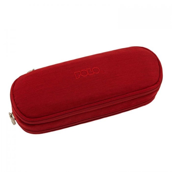 Κασετίνα Οβάλ Polo Duo Box Jean Διπλή Κόκκινο image 0