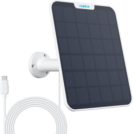Ηλιακό Πάνελ Reolink Solar Panel 3 12W για Μπαταριοκίνητες Κάμερες USB-C - Λευκό image 0