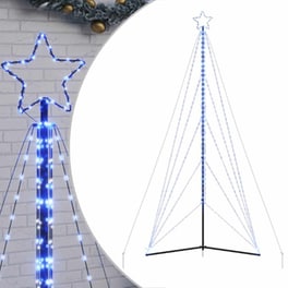 Vidaxl Χριστουγεννιάτικο Δέντρο Led 615 Led Μπλε 404,5 Εκ.