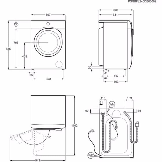 ELECTROLUX EW7F4404UE 11 kg 1.400 Στροφές με UniversalDose® Λευκό Πλυντήριο Ρούχων image 6