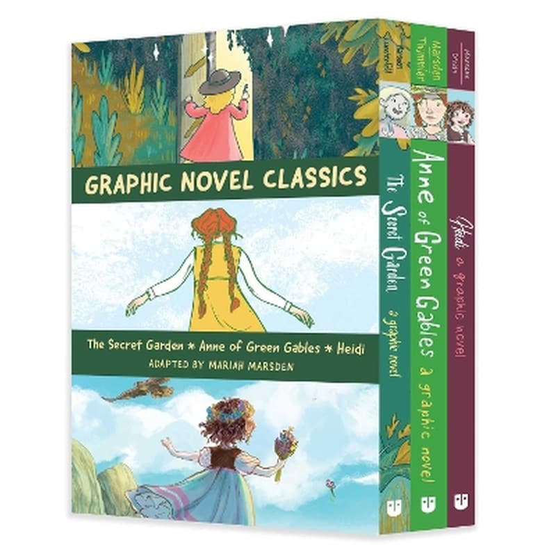 Graphic Novel Classics: The Secret Garden, Anne of Green Gables, and Heidi