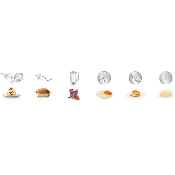 Κουζινομηχανή BOSCH Series 4 MUM58L20 1000 W 3.9 L Κρεμ image 8