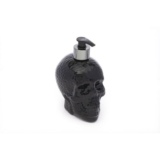 Soap Dispenser Tri-Coastal Hammered Black Skull 500ml image 1