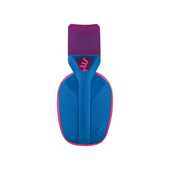 Logitech G G435 Gaming Ασύρματα Ακουστικά Bluetooth/2.4 GHz/USB-C - Blue/Raspberry image 4