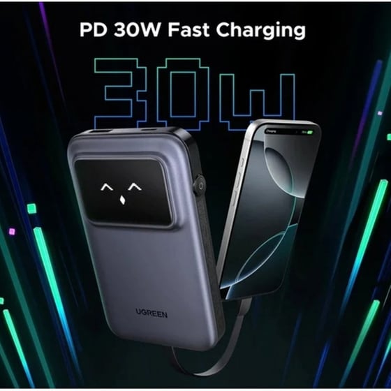 Powerbank Ugreen PB511 10000mAh 30W με Θύρες USB-A/USB-C Power Delivery - Γκρι image 9