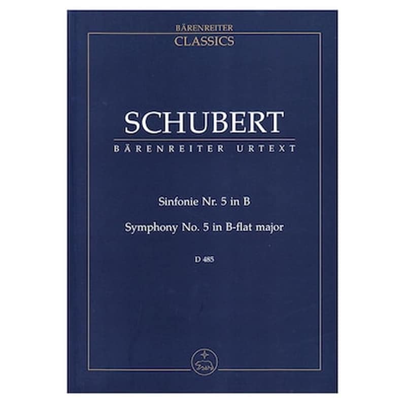 BARENREITER Schubert - Symphony Nr.5 In Bb Major D485 [pocket Score]