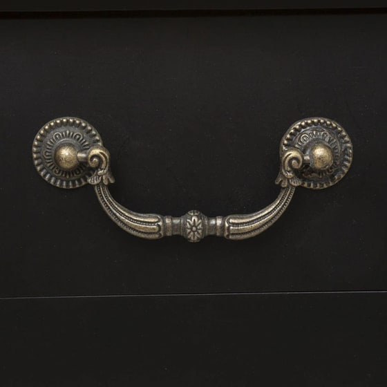 Κομοδίνο Spitishop με Συρτάρι από Mdf A-s Chrysa 114516b 47.1x30x65.5 cm - Μαύρο/Καφέ image 1