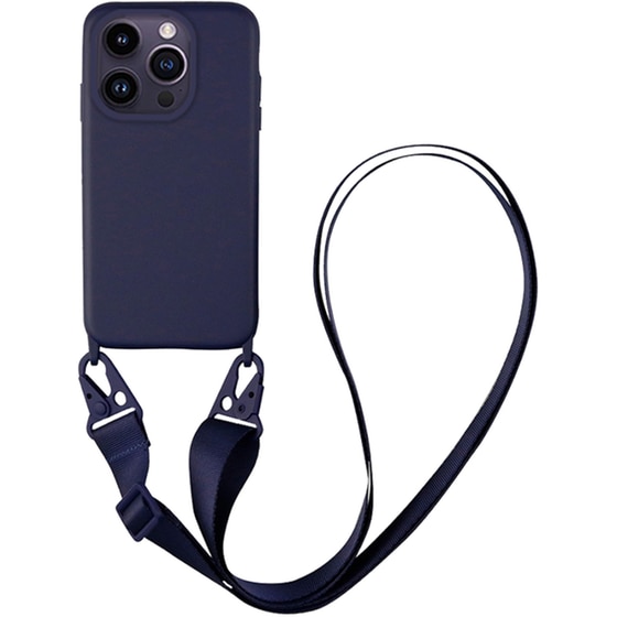 Θήκη Apple iPhone 14 Pro - My Colors CarryHang Strap - Μπλε Σκούρο image 0