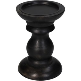 Κηροπήγιο ArteLibre Μαύρο Ξύλο 10 x 10 x 15 cm