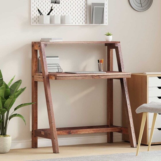 Γραφείο VidaXL από Μασίφ Ανακυκλωμένο Ξύλο 90x50x103 cm - Καφέ image 2