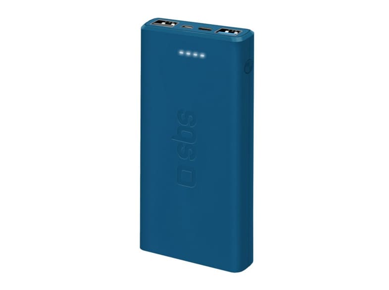 Image of Powerbank Sbs Fast charge 10.000 mAh 2 USB - Μπλε